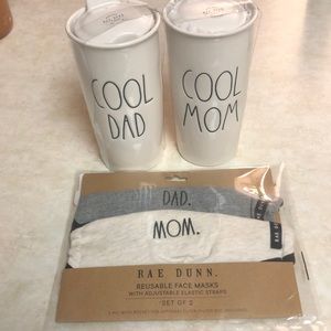 Cool dad cool mom Rae Dunn mugs and mask